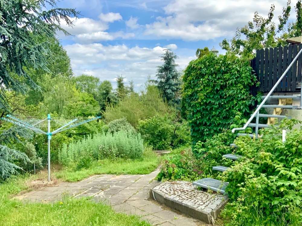 Zugang vom Garten zur Terrasse