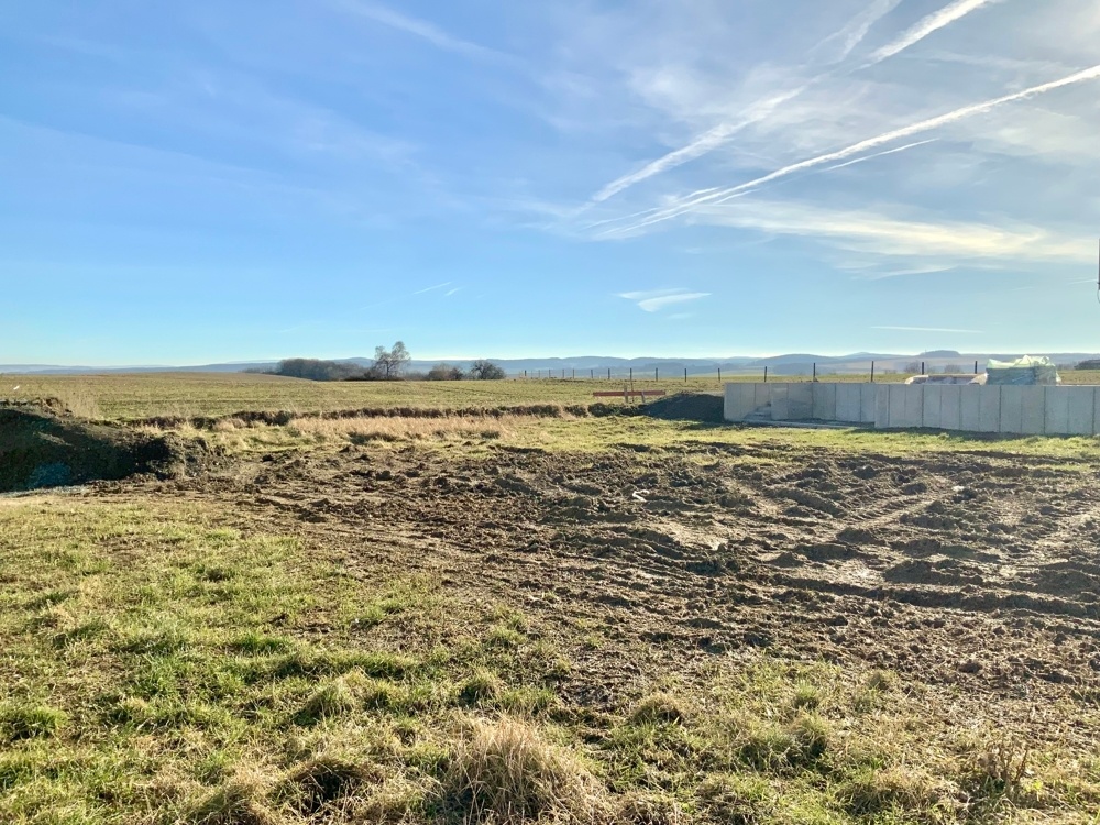 Ansicht Grundstück in Richtung Süden