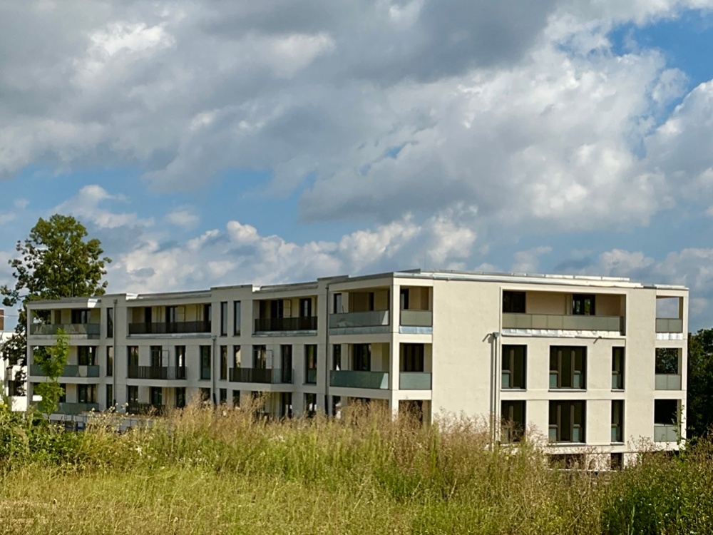 Blick auf die Häuser mit Südwest-Ausrichtung