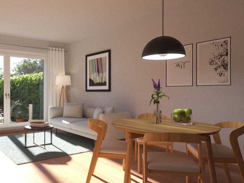 Blick ins Wohnzimmer Blick ins Wohnzimmer