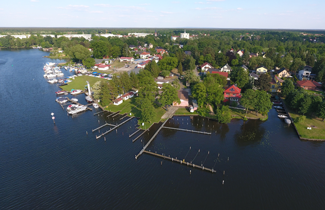 Neubauprojekt Erkner Luftaufnahme Neubauprojekt Erkner Luftaufnahme